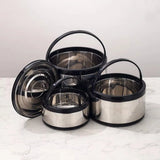 3-in-1 Stainless Steel Insulated Lunch Box – 8L Thermal Food Container with Handle & Leak-Proof Lid | Ideal for Hot Meals, Soups, Curries & Outdoor Use