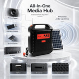 The Ultimate 3-in-1 Survival Hub: Suiming Solar Power Station, Speaker & Light