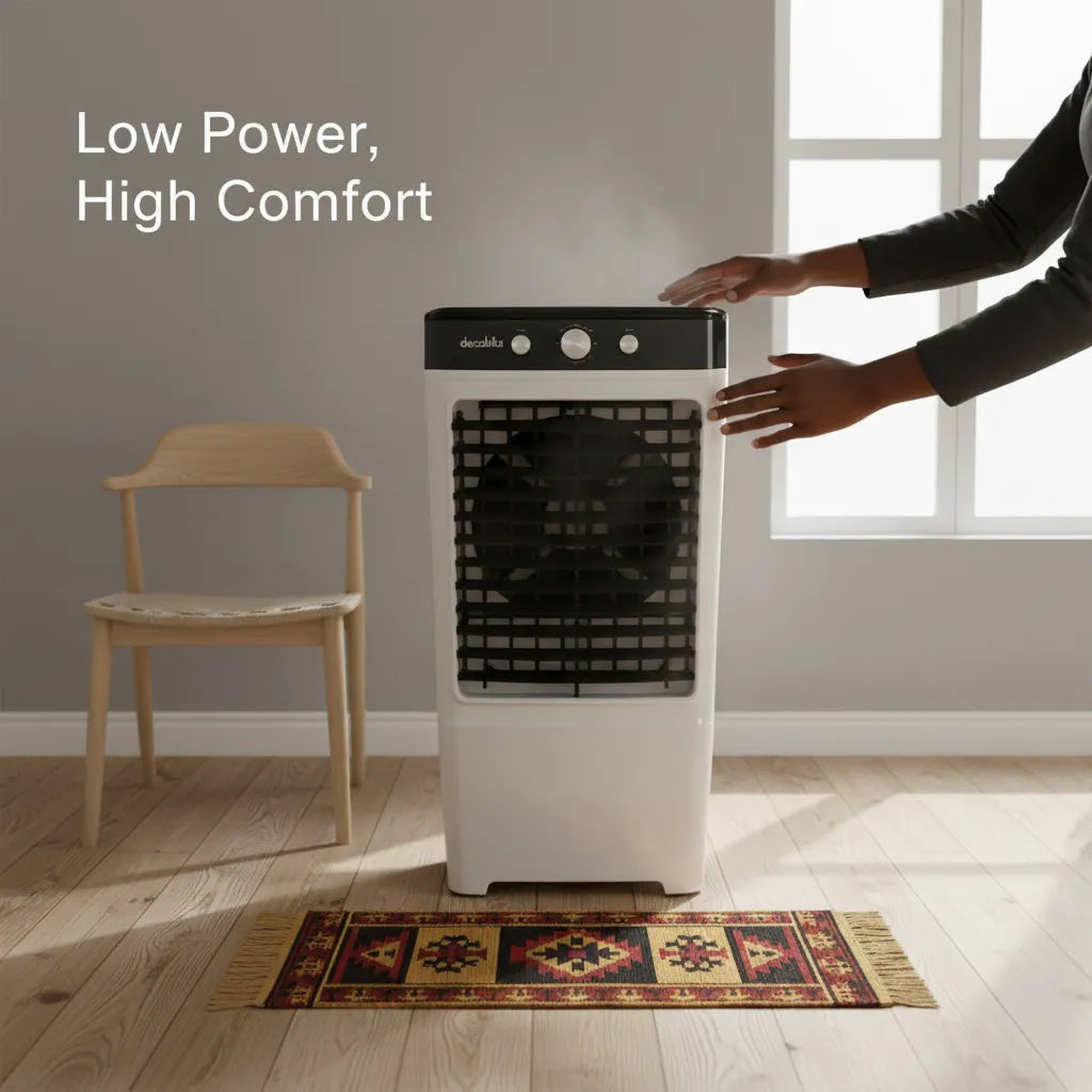 Decakila Air Cooler 100W, 20L Water Cooling – Low Power, Powerful Fresh Air