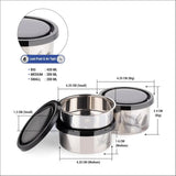 3-in-1 Stainless Steel Insulated Lunch Box – 8L Thermal Food Container with Handle & Leak-Proof Lid | Ideal for Hot Meals, Soups, Curries & Outdoor Use