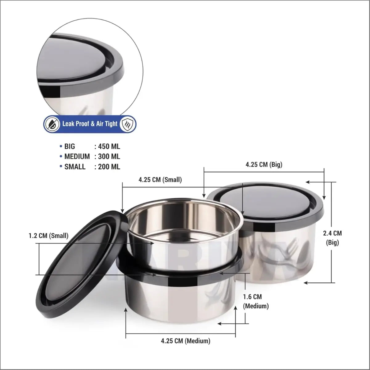 3-in-1 Stainless Steel Insulated Lunch Box – 8L Thermal Food Container with Handle & Leak-Proof Lid | Ideal for Hot Meals, Soups, Curries & Outdoor Use