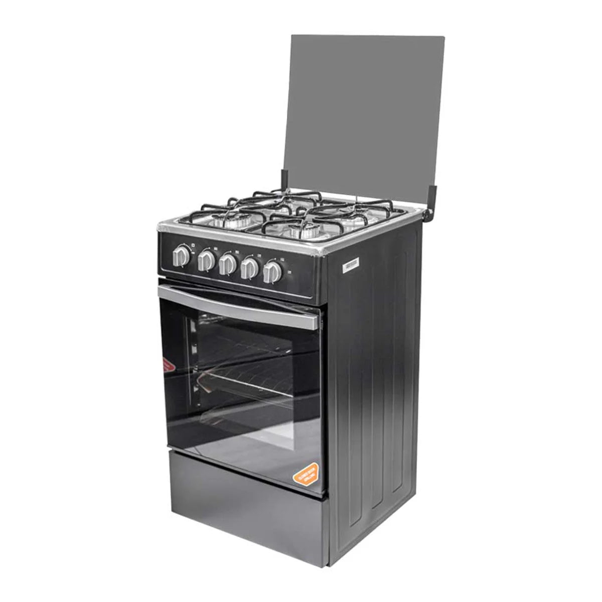 Volcano 50x50 4-Burner Gas Cooker with Oven, Grill & Lamp – Efficient, Stylish, and Built for Performance