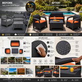 Weather-Proof Your Patio: The All-in-One Durable Outdoor Seating Set