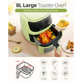 Silver Crest 8L Air Fryer - 360° Heating Touch Screen