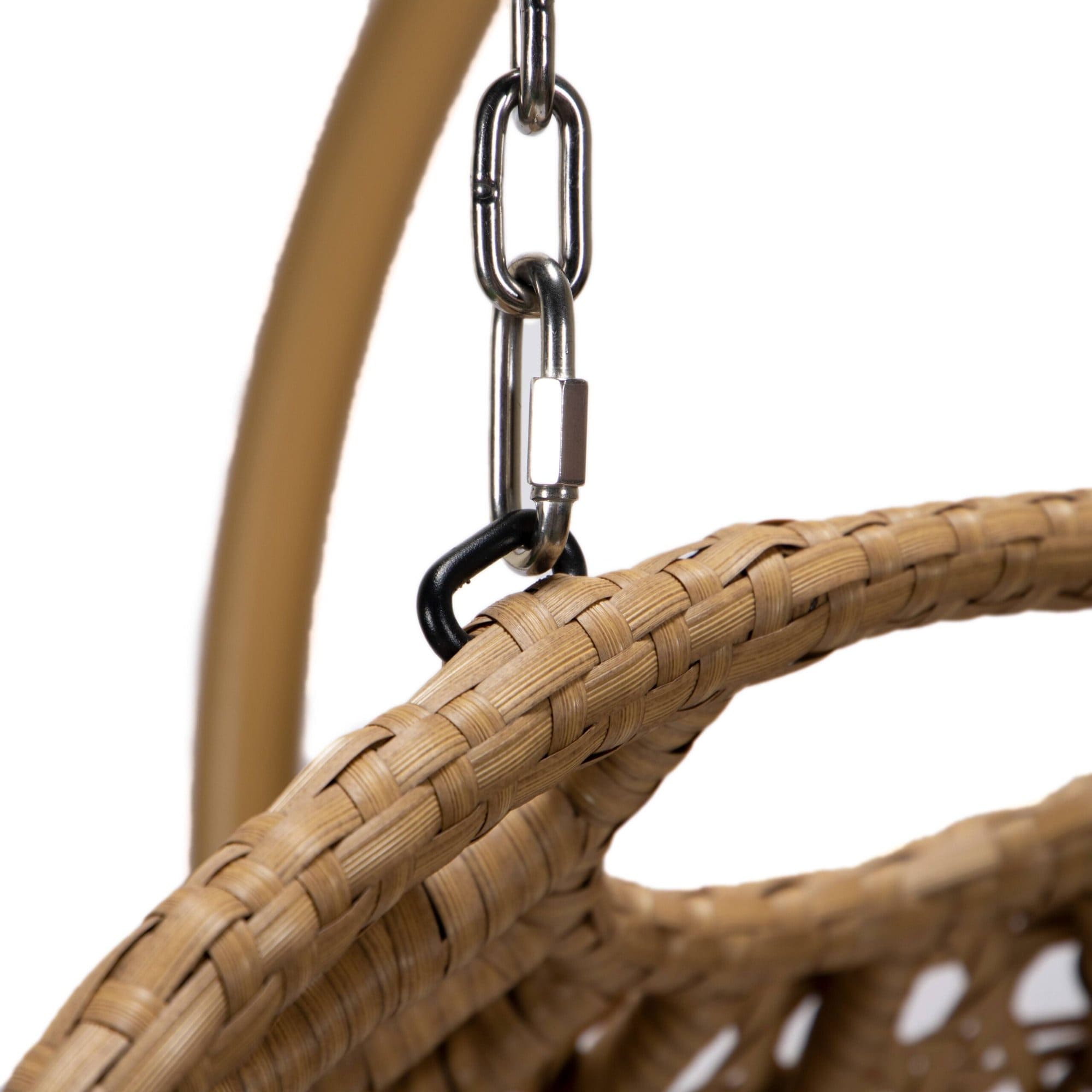 Double Stand Rattan Swing – Rocking Swing for Couples, Indoor/Outdoor Use.