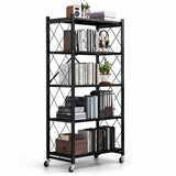 Ultimate 5-Tier Foldable Storage Rack – Heavy-Duty & Space-Saving Organizer
