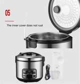 Lefon Electric Rice Cooker 4L with Steamer 400 W