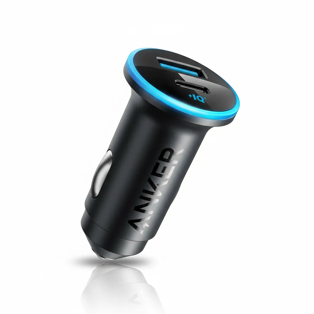 Ultra-Fast 52.5W Car Charger by Anker – Dual-Port Power On the Go 🔋