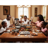 🍽️💎 Evimki 55-Piece Stainless Steel Family Dining Set with 8L Hot Thermos 🔥 – Elegant, Durable & Complete Serving Collection ✨🏠