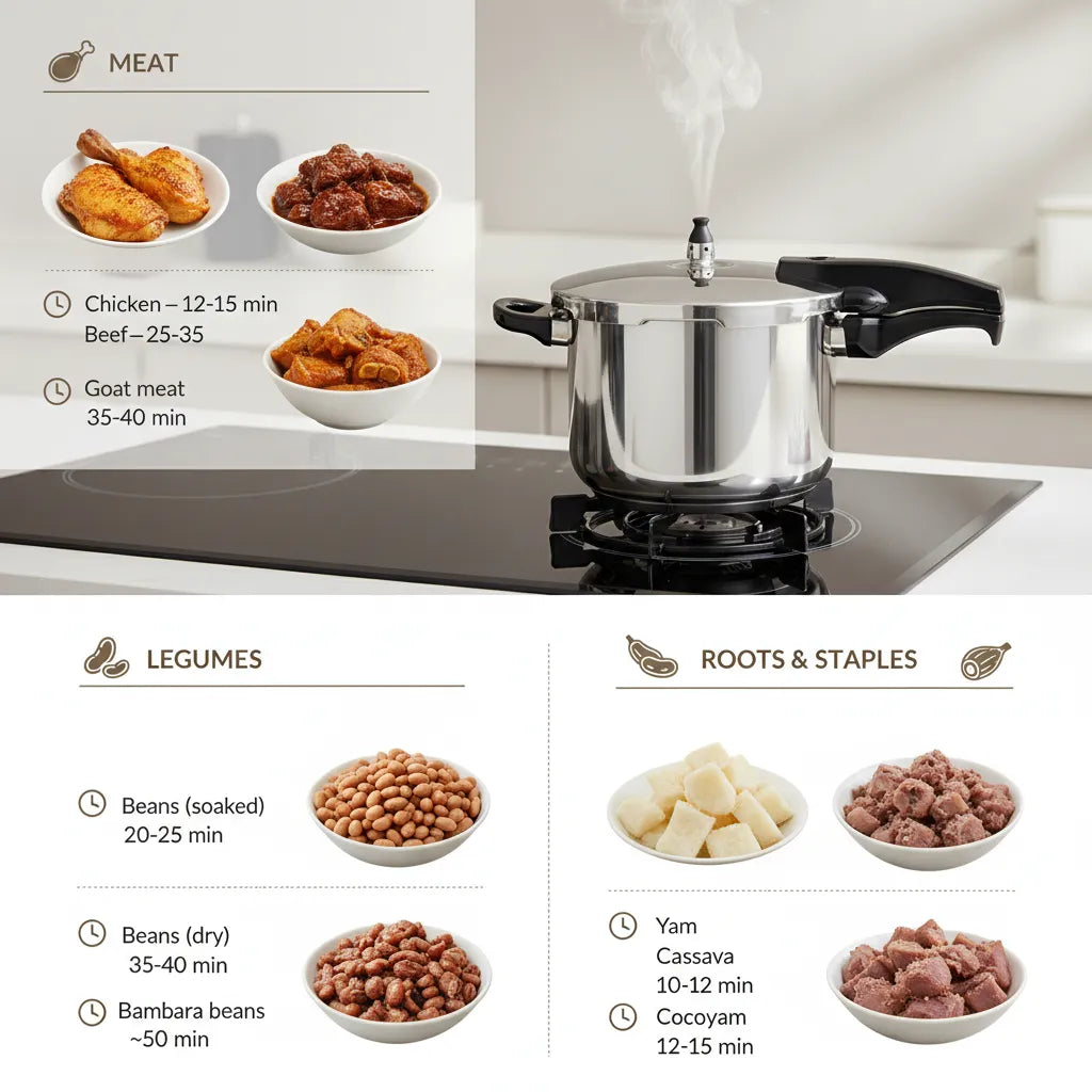 Family-Size 6L Stainless Steel Pressure Cooker for Efficient Home Cooking
