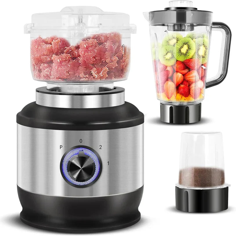 Evimki 4-in-1 High-Power Blender – 3000W Motor with Water Isolation | Juicer, Grinder, Chopper & Unbreakable Jar