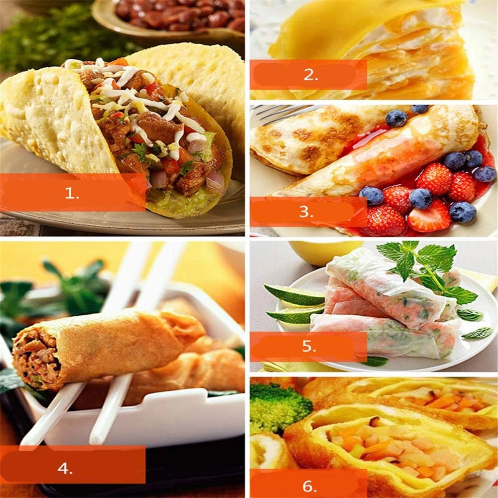 Electric Pancake Maker – Non-Stick Crepe Maker with Thermostatic Heating & Overheat Protection