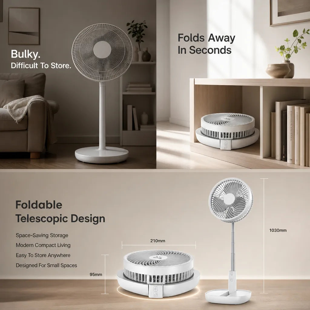 Suiming ECO Vpower The Ultimate 80cm Adjustable Telescopic Cooling Fan
