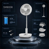 Suiming ECO Vpower The Ultimate 80cm Adjustable Telescopic Cooling Fan