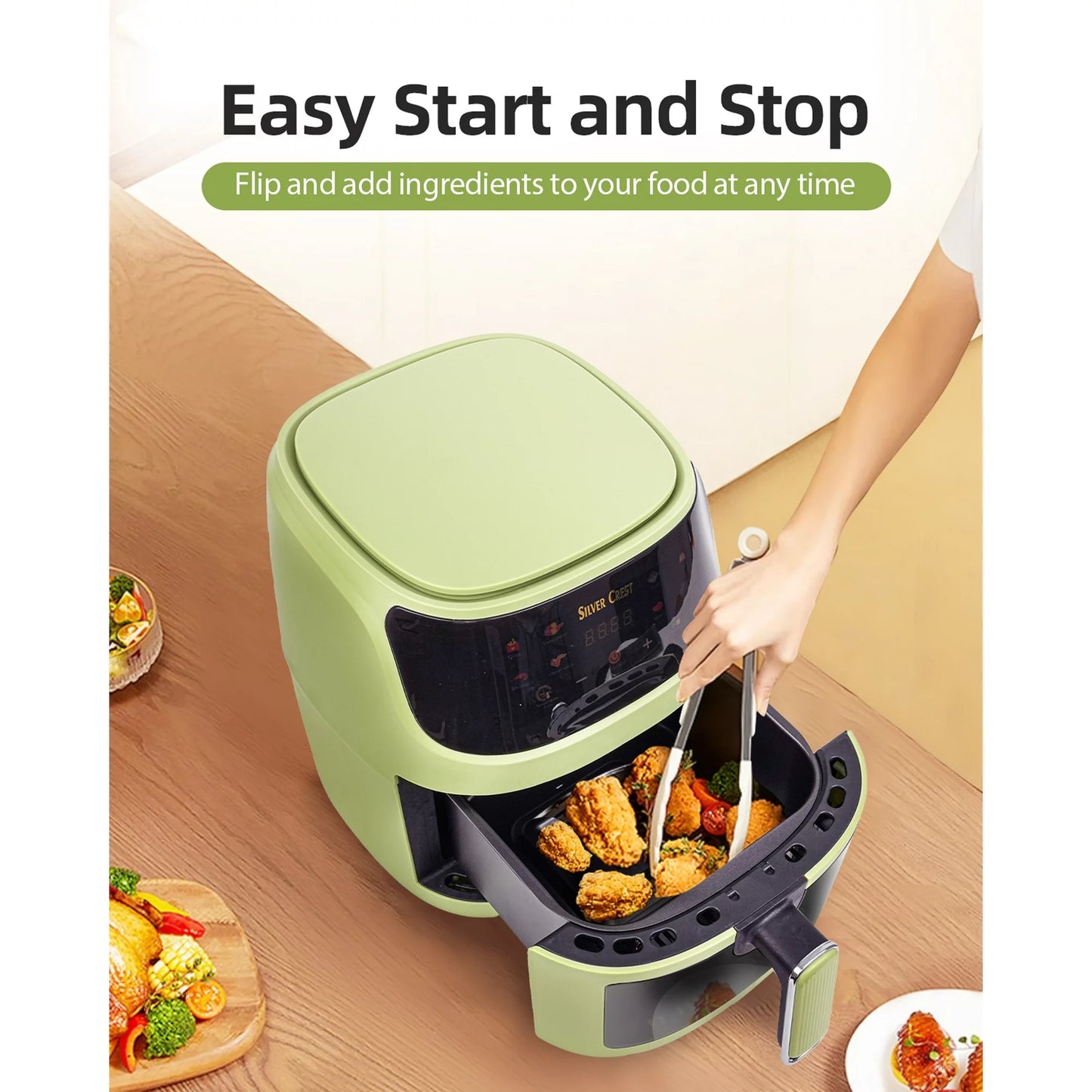Silver Crest 8L Air Fryer - 360° Heating Touch Screen
