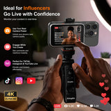 A2 Magnetic Vlog Selfie Screen: Professional Rear Camera Mirror for High-Quality Content