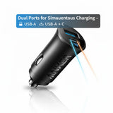 ⚡ Charge Anywhere, Anytime with ANKER 30W Dual Port Car Charger