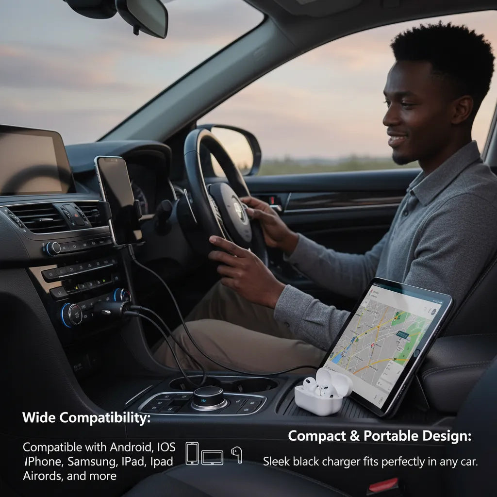 ⚡ Charge Anywhere, Anytime with ANKER 30W Dual Port Car Charger