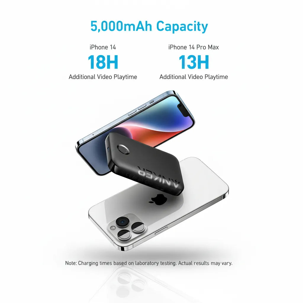 ⚡ Anker 321 MagGo: Ultimate 5K MagSafe Power Bank for iPhone 🔋✨