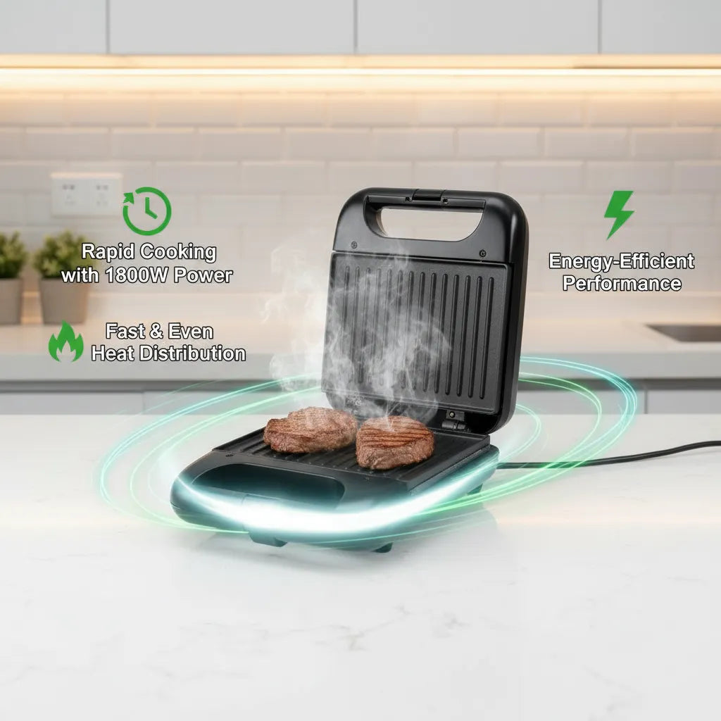 🔥AVMAS Steak Roast Machine 1800W – Powerful Grill for Perfect Sandwiches & Steaks