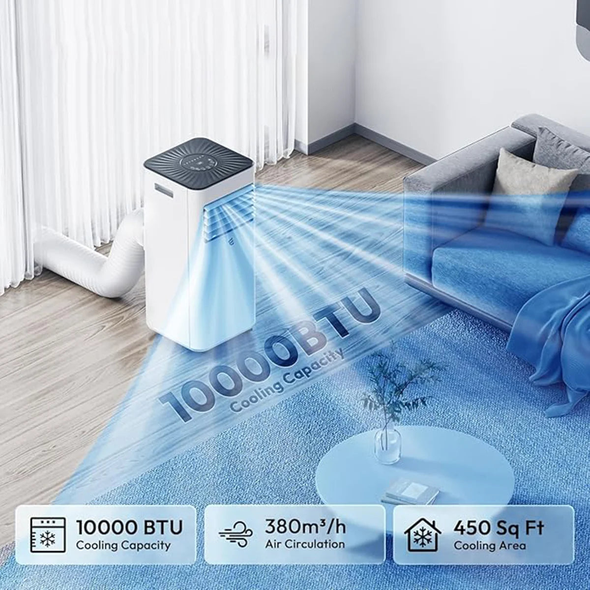 German-Made Portable 1PH Air Cooler – Compact, Powerful & Energy-Efficient Cooling Anywhere You Need It!