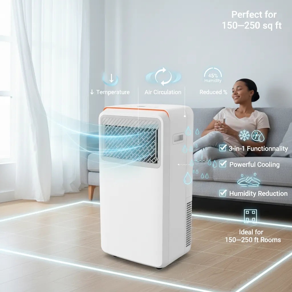 Comfee Portable Air Conditioner – 3-in-1 Cooling, Fan & Dehumidifier