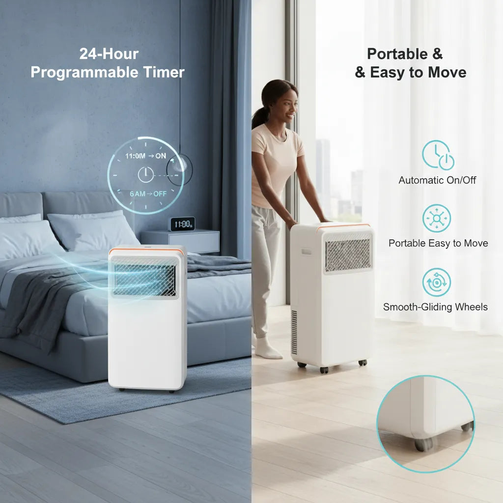 Comfee Portable Air Conditioner – 3-in-1 Cooling, Fan & Dehumidifier