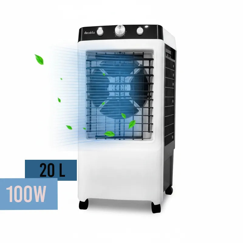 Decakila Air Cooler 100W, 20L Water Cooling – Low Power, Powerful Fresh Air
