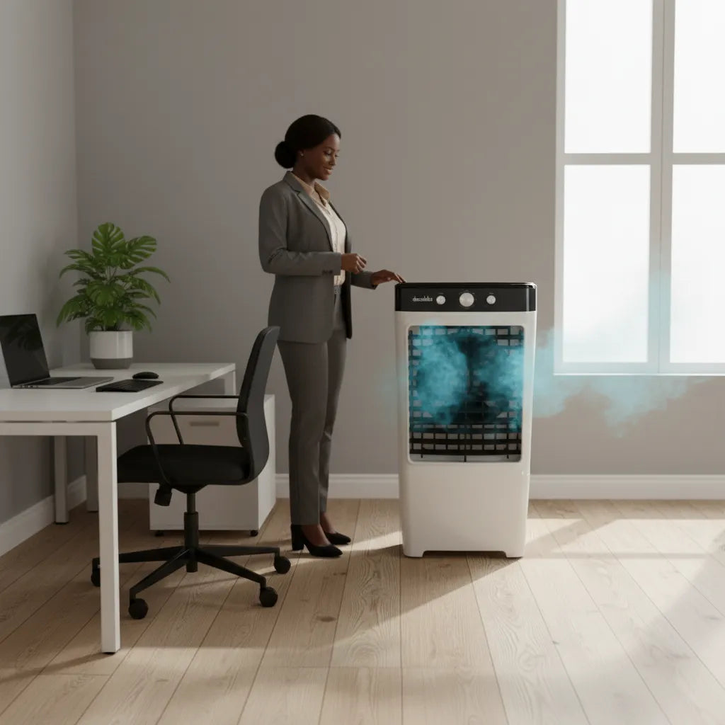 Decakila Air Cooler 100W, 20L Water Cooling – Low Power, Powerful Fresh Air
