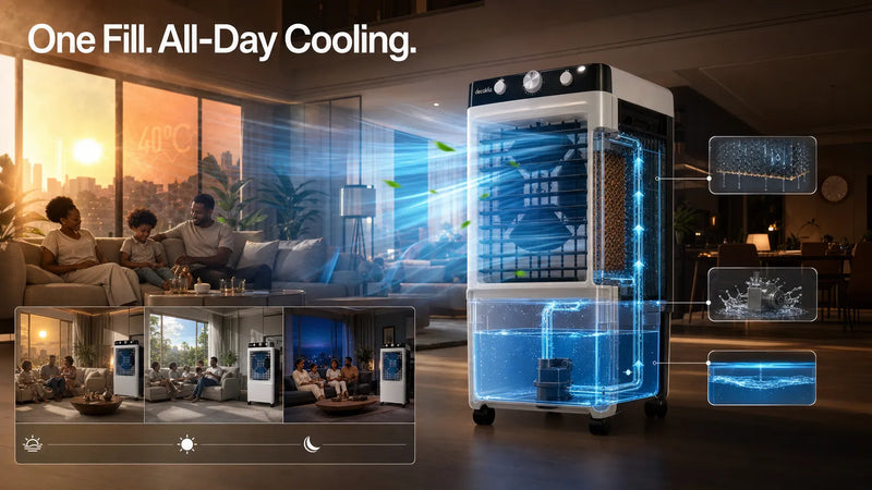 One Fill. All-Day Cooling. Powerful 130W Performance