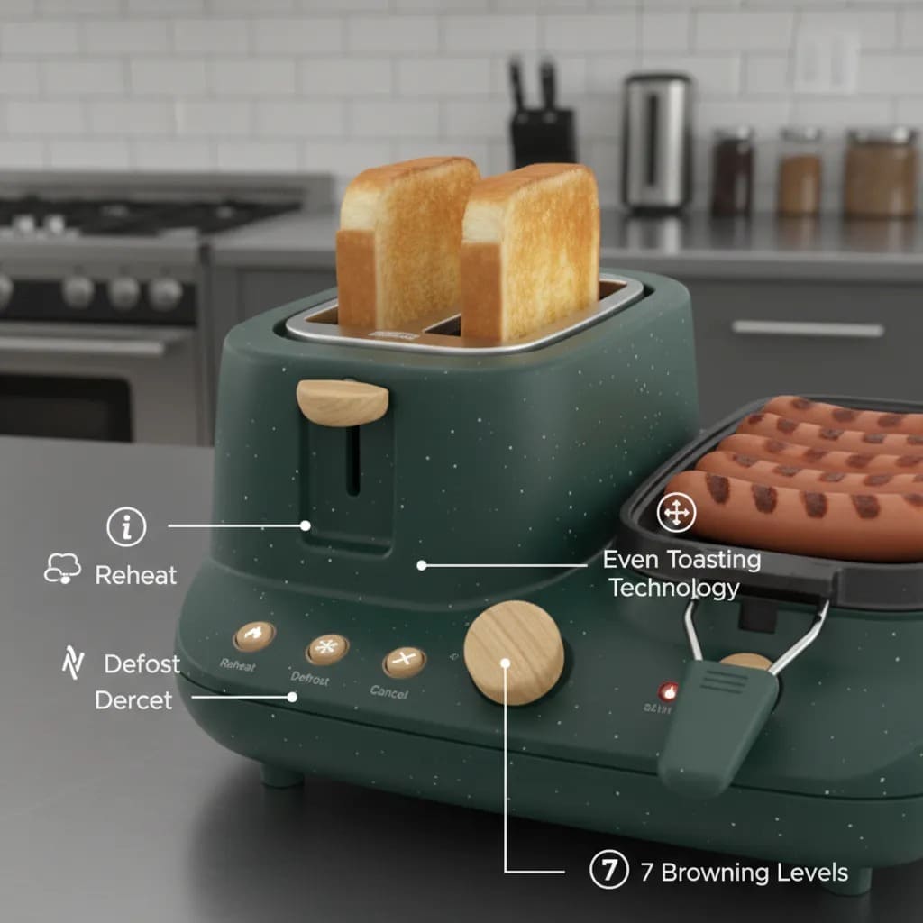 All-in-One Breakfast Station – Toast, Fry & Grill with the minMAX🔥