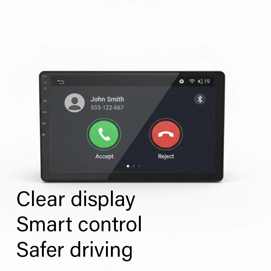 Android Car Stereo Multimedia Screen – Full HD QLED IPS – Built-in GPS – 4G – Steering Wheel Control – 55W × 4