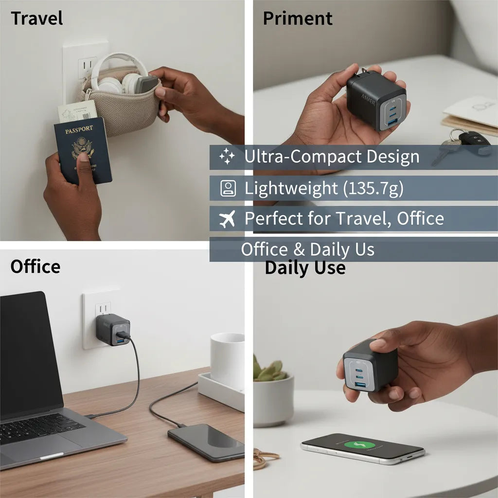 ⚡ Anker Prime 67W GaN Charger – Ultra-Fast 3-Port Power in a Compact Design 🔌