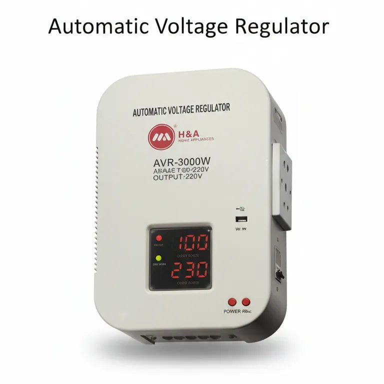 H&A AVR-3000W Automatic Voltage Regulator – Powerful / 5000W Home Power Protection ⚡