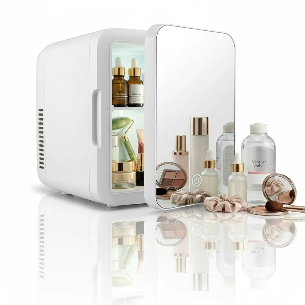 Beauty Mini Car Fridge for Skincare & Makeup – 4L Portable Cooler