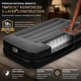 Bestway Tritech Single Air Bed | 18-Inch Inflatable Mattress 191cm x 97cm x 46cm