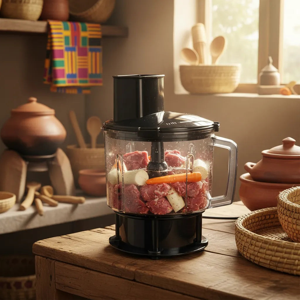 Evimki Kitchen Machine 8-in-1 Commercial Blender 1200W | Food Processor | 4L Unbreakable Jar | All-in-One Solution