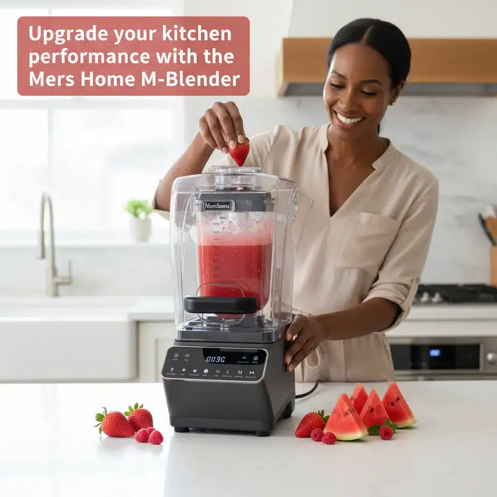 🔇 1800W Ultra-Quiet High Power Blender 2L – Mers Home MH-9356 | Smoothies, Juices & Ice Crushing