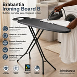 Brabantia Ironing Board B (90 x 20 cm) | Sturdy Space-Saving Board