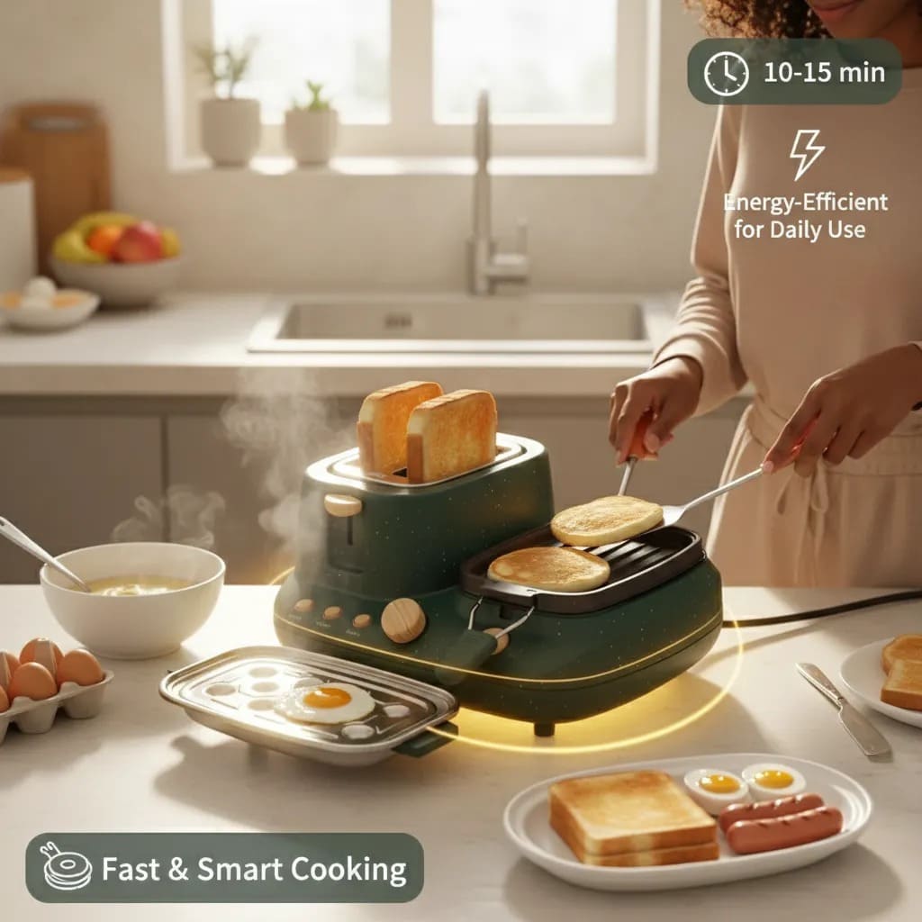 All-in-One Breakfast Station – Toast, Fry & Grill with the minMAX🔥