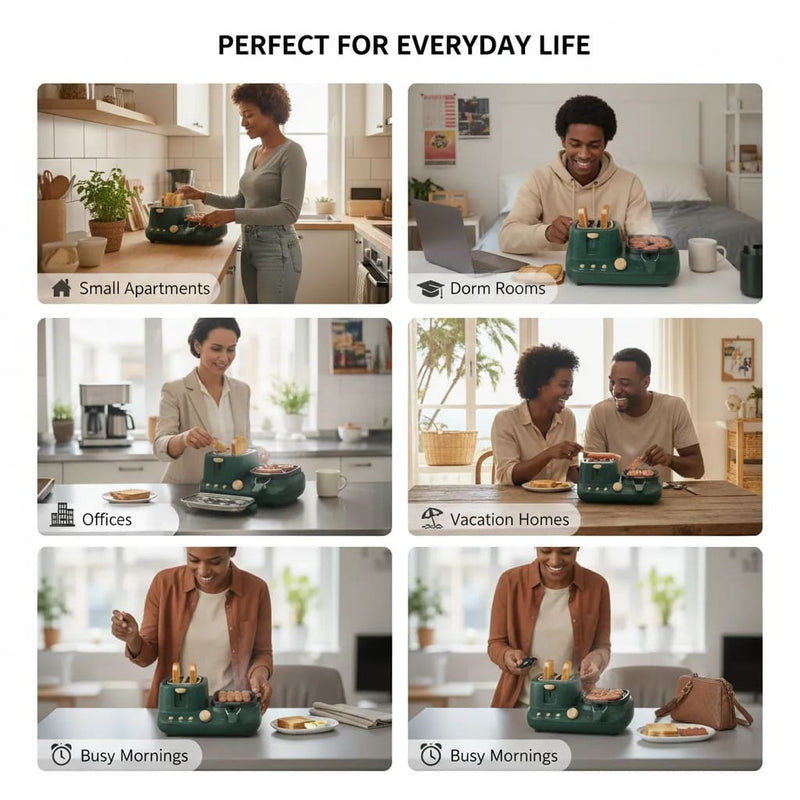 All-in-One Breakfast Station – Toast, Fry & Grill with the minMAX🔥
