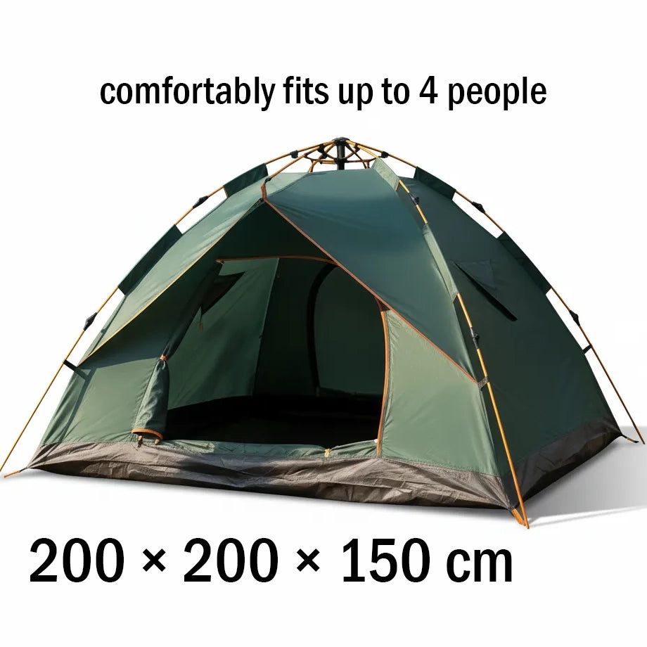 Evimki Family Camping Tent for 4 People – Waterproof, Easy Setup for Outdoor Travel and Hiking