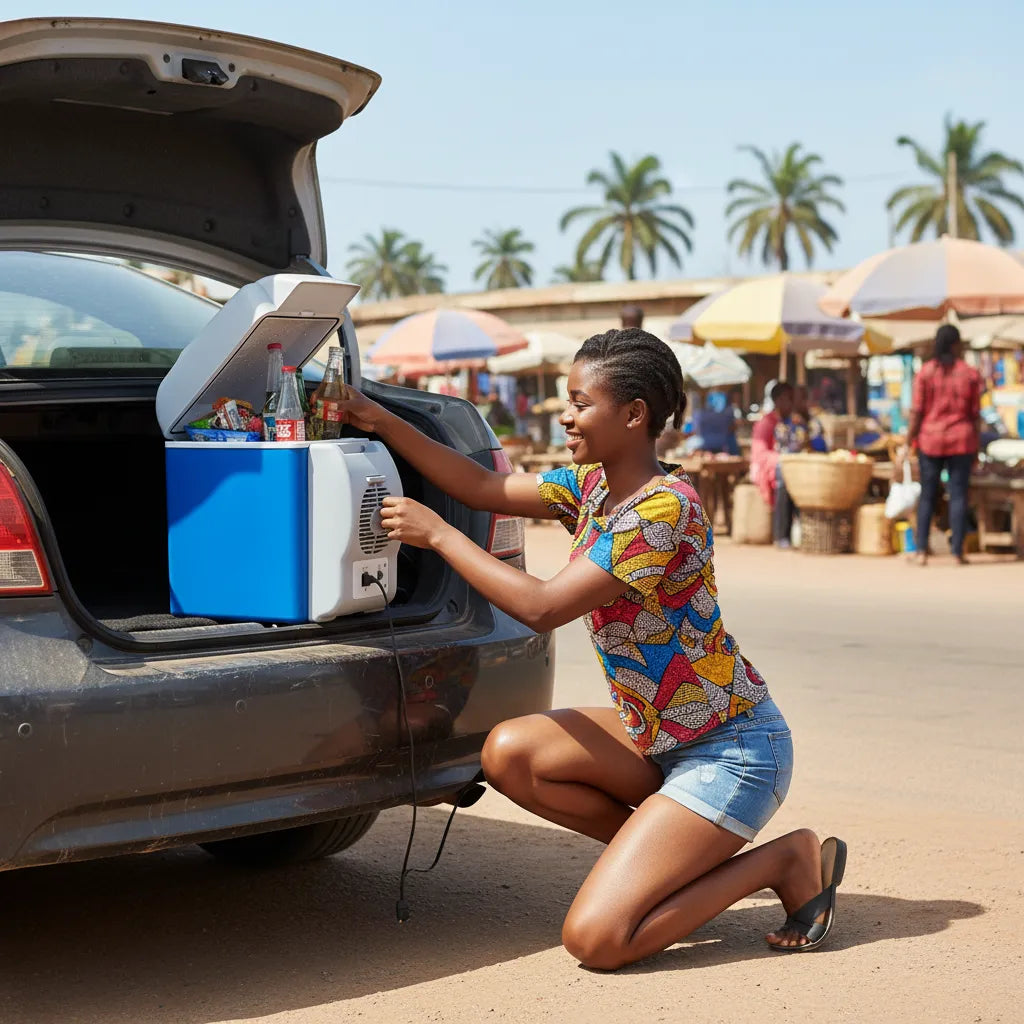 7.5L 🚘 Portable Car Fridge – Cooling & Warming Refrigerator 🌡️ | Very Durable Outdoor Mini Fridge (RMS 48W / MAX 65W)