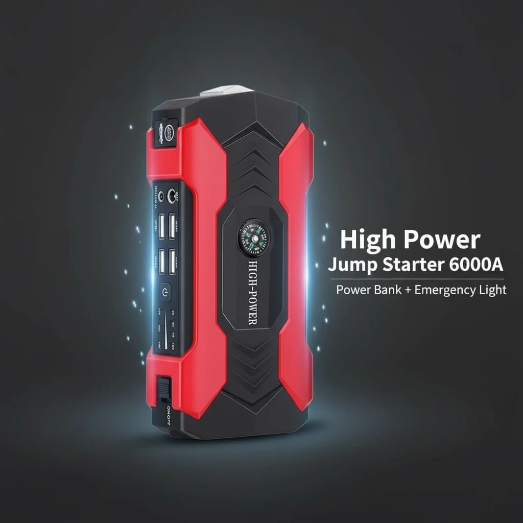 6 in 1 Car Battery Jump starter – Reliable Emergency Power for Every Driver