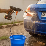 48V Portable Car Wash Gun – High Pressure & Foam Bottle for Professional Cleaning 💦🚗
