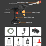 48V Portable Car Wash Gun – High Pressure & Foam Bottle for Professional Cleaning 💦🚗