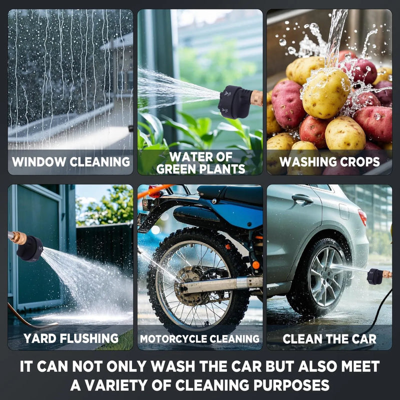 48V Portable Car Wash Gun – High Pressure & Foam Bottle for Professional Cleaning 💦🚗