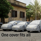 Evimki Waterproof Car Cover – Full Protection from Sun, Rain, Dust & Wind