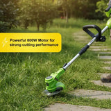 21V Cordless Electric Brush Cutter – Powerful 800W Grass Trimmer with 18000RPM High-Speed Motor 🌿