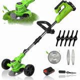 21V Cordless Electric Brush Cutter – Powerful 800W Grass Trimmer with 18000RPM High-Speed Motor 🌿